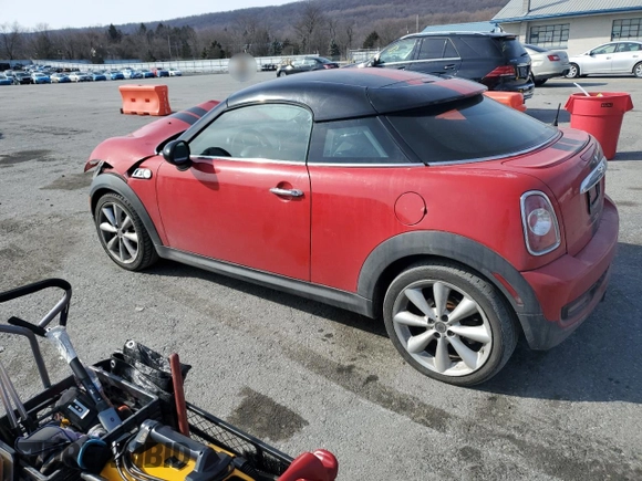 2012 MINI Coupe S z VIN WMWSX3C54CT465636, wystawiony jako Copart lot #46641355 z przebiegiem 144 611 mil mil oraz Szkoda całkowita • Salvage title. Historia ofert i sprzedaży dostępna na DreamBid. Obrazek 2.