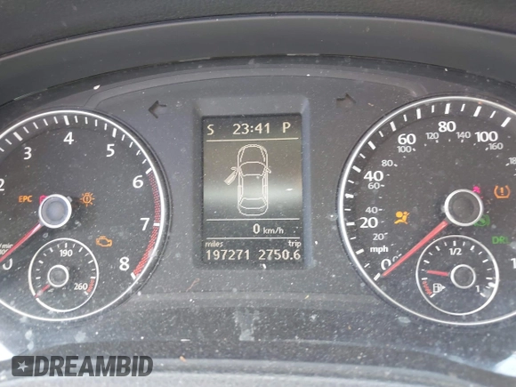 2012 Volkswagen Passat SE с VIN 1VWBH7A32CC026893, выставлен на аукционе IAAI как лот 42217416 с пробегом 197 271 миль миль и . История ставок и продаж доступна на DreamBid. Изображение 7.