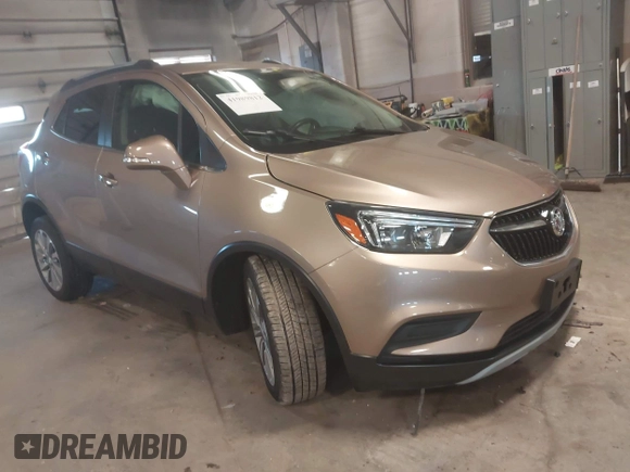 2019 Buick Encore Preferred with VIN KL4CJASB2KB741881, listed as a IAAI auction lot 41989812 with 40,594 mi miles. Bid and sale history available at carsss.com. Image 1.