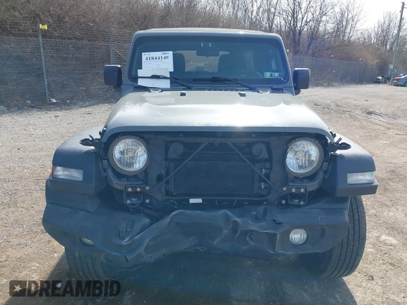 2021 Jeep Wrangler Unlimited Sport S with VIN 1C4HJXDG9MW836411, listed as a IAAI auction lot 41844148 with 17,955 mi miles. Bid and sale history available at carsss.com. Image 13.