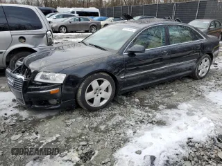 2007 Audi A8 L 4.2L with VIN WAUMV44E87N009877, listed as a Copart auction lot 41709745 with 186,133 mi miles and Salvage Title. Bid and sale history available at carsss.com. Image 1.