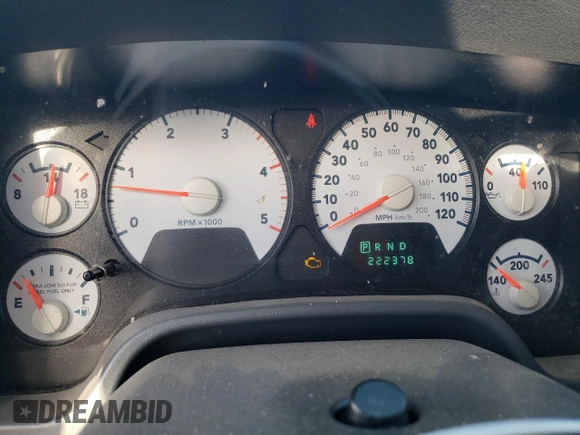 2007 Dodge 2500 SLT с VIN 3D7KS29AX7G829423, выставлен на аукционе Copart как лот 43508255 с пробегом 222 378 миль миль и Списание • Salvage title. История ставок и продаж доступна на DreamBid. Изображение 9.