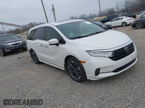 2024 Honda Odyssey Elite with VIN 5FNRL6H91RB036962, listed as a IAAI auction lot 41780441 with 16,455 mi miles. Bid and sale history available at carsss.com. Image 1.