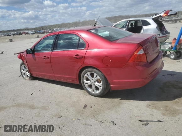 2012 Ford Fusion SE with VIN 3FAHP0HA4CR344629, listed as a Copart auction lot 52791085 with 139,815 mi miles and Salvage Title. Bid and sale history available at DreamBid. Image 2.
