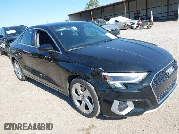 2023 Audi A3 Premium z VIN WAUAUDGY1PA070894, wystawiony jako IAAI lot #42045730 z przebiegiem 52 397 mil mil oraz . Historia ofert i sprzedaży dostępna na DreamBid. Obrazek 6.