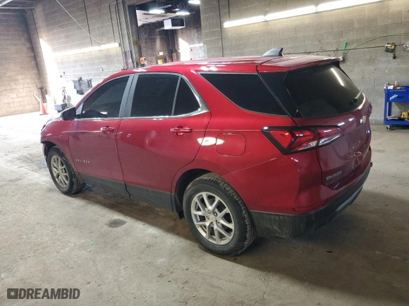 2023 Chevrolet Equinox LT with VIN 3GNAXUEG6PS129304, listed as a Copart auction lot 48183655 with 55,406 mi miles and Salvage Title. Bid and sale history available at carsss.com. Image 2.