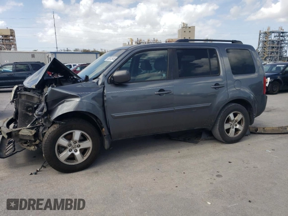 2011 Honda Pilot EX-L with VIN 5FNYF3H65BB034726, listed as a Copart auction lot 49512645 with Not Provided miles and Salvage Title. Bid and sale history available at carsss.com. Image 1.