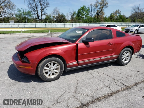 2008 Ford Mustang Deluxe with VIN 1ZVHT80N485171107, listed as a Copart auction lot 53973615 with 182,863 mi miles and Salvage Title. Bid and sale history available at DreamBid. Image 1.