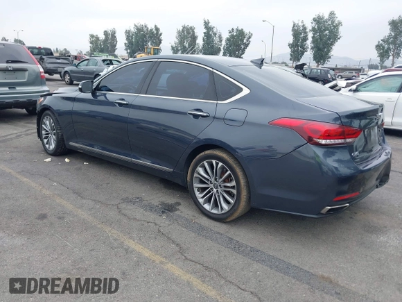 2017 Genesis G80 3.8L with VIN KMHGN4JE9HU181178, listed as a IAAI auction lot 42570337 with 84,104 mi miles and . Bid and sale history available at DreamBid. Image 3.