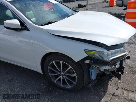 2016 Acura TLX V6 with VIN 19UUB2F30GA006203, listed as a IAAI auction lot 41489757 with 37,403 mi miles. Bid and sale history available at carsss.com. Image 18.