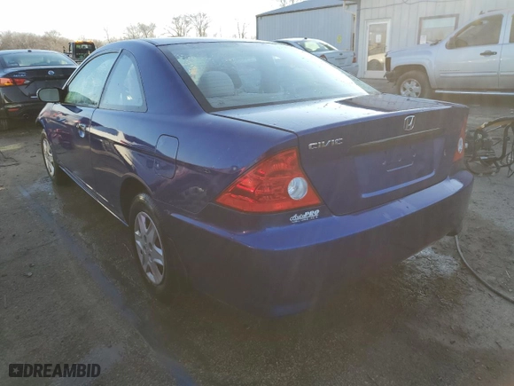 2004 Honda Civic VP with VIN 1HGEM22154L039524, listed as a Copart auction lot 47113615 with 82,272 mi miles and Non Repairable. Bid and sale history available at carsss.com. Image 2.