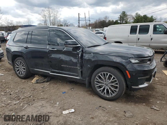 2022 Jeep Grand Cherokee Summit Reserve with VIN 1C4RJKET1N8585411, listed as a Copart auction lot 50728795 with Not provided miles and Salvage title. Bid and sale history available at DreamBid. Image 4.