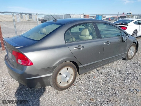 2007 Honda Civic Hybrid with VIN JHMFA36257S011770, listed as a IAAI auction lot 41888871 with 205,583 mi miles. Bid and sale history available at carsss.com. Image 4.