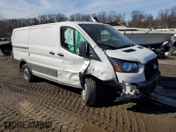 2023 Ford Transit Cargo with VIN 1FTYE1Y85PKB20167, listed as a Copart auction lot 42222895 with 24,222 mi miles and Salvage Title. Bid and sale history available at carsss.com. Image 4.
