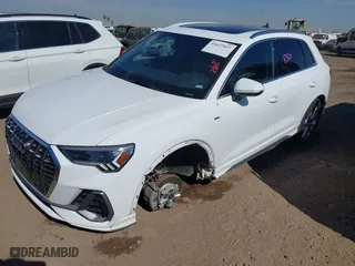 2023 Audi Q3 S line Premium with VIN WA1DECF38P1122125, listed as a IAAI auction lot 41627017 with 28,747 mi miles. Bid and sale history available at carsss.com. Image 17.