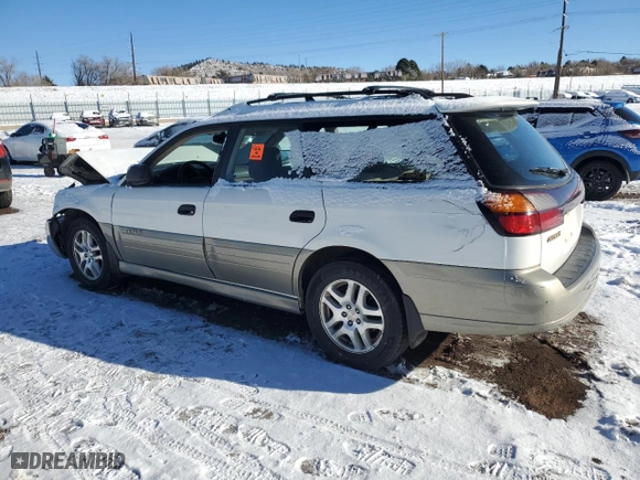 2001 Subaru Legacy Wagon Outback w/RL Equip with VIN 4S3BH675117650678, listed as a Copart auction lot 84107504 with 0 mi miles and Salvage Title. Bid and sale history available at carsss.com. Image 2.