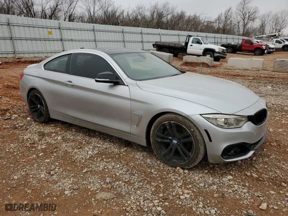 2015 BMW 4 Series 428i with VIN WBA3N7C56FK222132, listed as a Copart auction lot 47652115 with 93,941 mi miles and Clean Title. Bid and sale history available at carsss.com. Image 4.