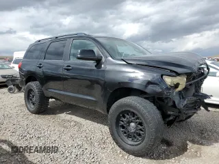 2010 Toyota Sequoia SR5 with VIN 5TDBY5G15AS032275, listed as a Copart auction lot 48418845 with 0 mi miles and Salvage Title. Bid and sale history available at carsss.com. Image 4.