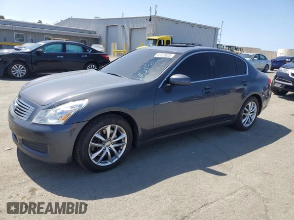 2007 Infiniti G35 Sedan Journey with VIN JNKBV61E07M729382, listed as a Copart auction lot 52576625 with 178,650 mi miles and Salvage Title. Bid and sale history available at carsss.com. Image 1.