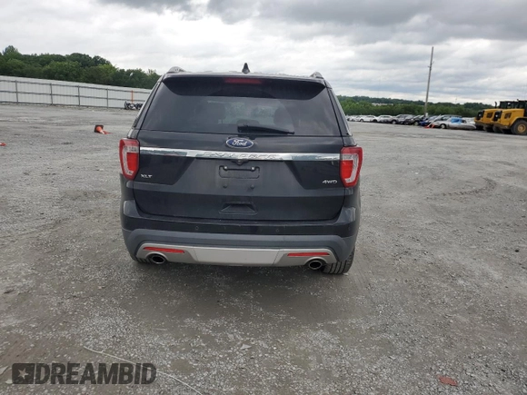 2017 Ford Explorer XLT with VIN 1FM5K8D81HGD00692, listed as a Copart auction lot 58117395 with 133,267 mi miles and Salvage title. Bid and sale history available at DreamBid. Image 6.