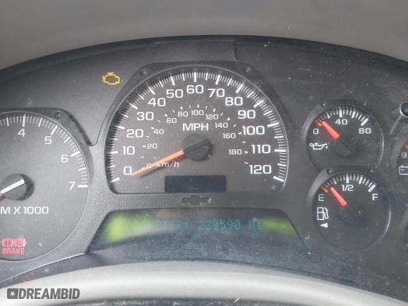 2005 Chevrolet TrailBlazer LT with VIN 1GNDT13S252306051, listed as a IAAI auction lot 41363035 with 239,590 mi miles. Bid and sale history available at carsss.com. Image 7.