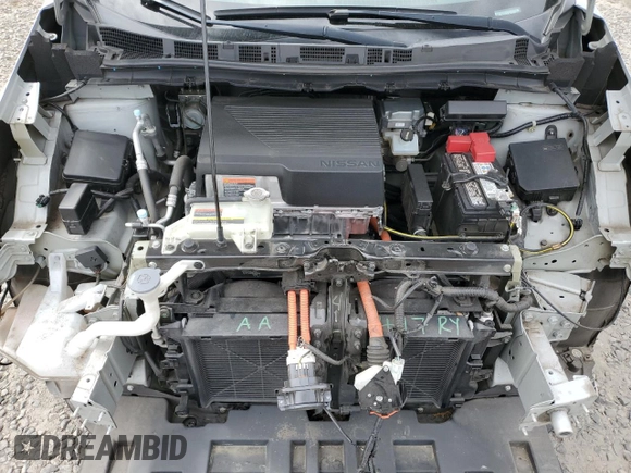 2019 Nissan LEAF SV with VIN 1N4AZ1CP3KC307985, listed as a Copart auction lot 55801095 with 107,259 mi miles and Salvage title. Bid and sale history available at DreamBid. Image 11.