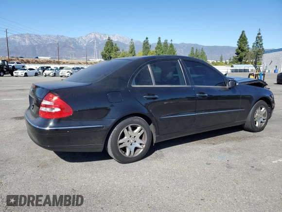 2003 Mercedes-Benz E-Class 3.2L with VIN WDBUF65J23A108105, listed as a Copart auction lot 79939884 with 238,172 mi miles and Salvage Title. Bid and sale history available at carsss.com. Image 3.
