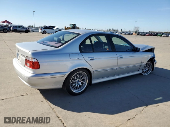 2002 BMW 5 Series 530iA with VIN WBADT63422CH97797, listed as a Copart auction lot 47235655 with 133,286 mi miles and Salvage Title. Bid and sale history available at carsss.com. Image 3.