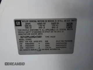 2017 GMC Sierra 1500 Denali z VIN 3GTU2PEJ3HG473081, wystawiony jako Copart lot #78945404 z przebiegiem 137 797 mil mil oraz Szkoda całkowita • Salvage title. Historia ofert i sprzedaży dostępna na DreamBid. Obrazek 13.