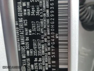 2017 Kia Sorento L with VIN 5XYPG4A30HG299361, listed as a Copart auction lot 48944855 with 78,200 mi miles and Salvage Title. Bid and sale history available at carsss.com. Image 13.