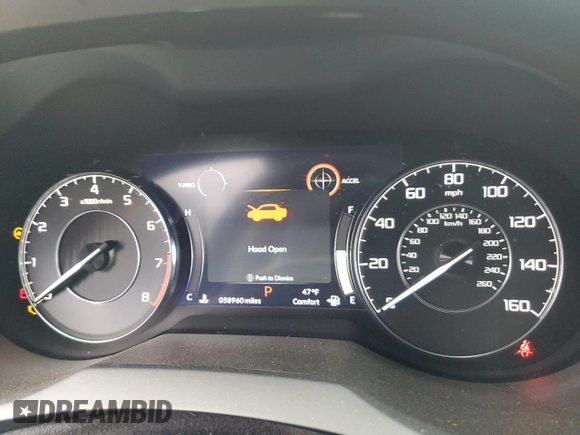 2021 Acura RDX with VIN 5J8TC2H33ML036852, listed as a Copart auction lot 47698795 with 58,960 mi miles and Salvage title. Bid and sale history available at DreamBid. Image 9.