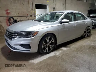 2020 Volkswagen Passat 2.0T SEL with VIN 1VWCA7A34LC015855, listed as a Copart auction lot 44553995 with 32,612 mi miles and Salvage Title. Bid and sale history available at carsss.com. Image 1.