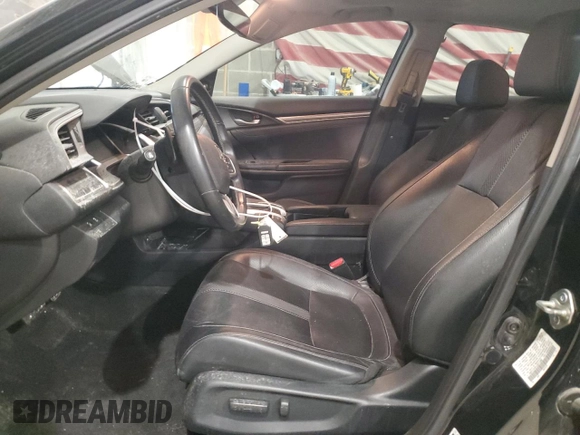 2020 Honda Civic Sedan Touring with VIN 19XFC1F97LE011280, listed as a Copart auction lot 88878665 with 77,160 mi miles and Salvage Title. Bid and sale history available at carsss.com. Image 7.