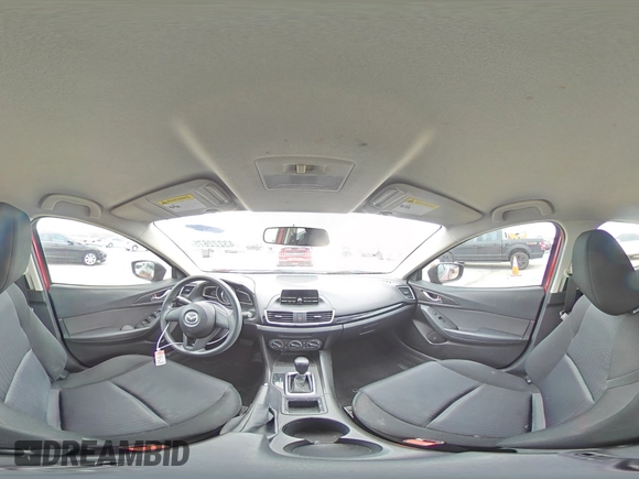 2015 Mazda 3 i SV with VIN JM1BM1T75F1221205, listed as a Copart auction lot 43222675 with 88,212 mi miles and Clean Title. Bid and sale history available at carsss.com. Image 14.