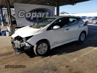 2019 Nissan LEAF SV with VIN 1N4AZ1CP9KC310549, listed as a Copart auction lot 62319525 with 58,778 mi miles and Salvage title. Bid and sale history available at DreamBid. Image 1.