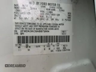 2010 Ford Edge Limited with VIN 2FMDK3KC8ABB72664, listed as a Copart auction lot 51297755 with 179,339 mi miles and Salvage Title. Bid and sale history available at carsss.com. Image 14.