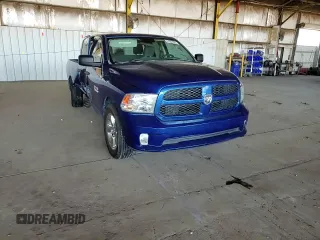 2018 Ram 1500 Express with VIN 1C6RR6FG5JS280628, listed as a Copart auction lot 61007805 with 128,470 mi miles and Salvage title. Bid and sale history available at DreamBid. Image 13.