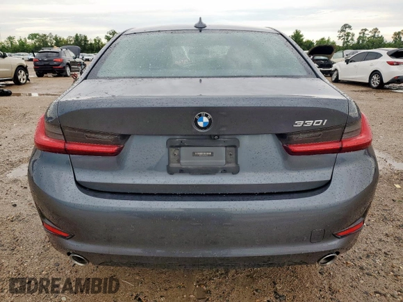 2021 BMW 3 Series 330i with VIN 3MW5R1J08M8B48101, listed as a Copart auction lot 57802525 with 47,604 mi miles and Salvage title. Bid and sale history available at DreamBid. Image 6.