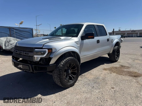2014 Ford F-150 SVT Raptor with VIN 1FTFW1R67EFC35912, listed as a Copart auction lot 55183265 with 187,461 mi miles and Salvage Title. Bid and sale history available at carsss.com. Image 2.