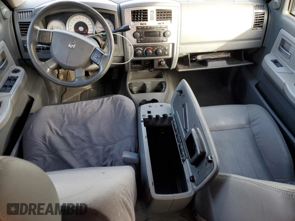 2005 Dodge Dakota Laramie with VIN 1D7HW58NX5S248188, listed as a Copart auction lot 75443734 with 209,716 mi miles and Salvage Title. Bid and sale history available at DreamBid. Image 8.