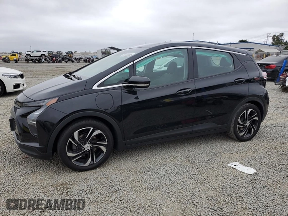 2023 Chevrolet Bolt EV 1LT with VIN 1G1FW6S0XP4108095, listed as a Copart auction lot 59920655 with 22,657 mi miles and Salvage title. Bid and sale history available at DreamBid. Image 1.