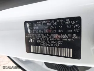 2016 Hyundai Genesis 3.8L with VIN KMHGN4JE6GU140327, listed as a IAAI auction lot 41623499 with 72,942 mi miles. Bid and sale history available at carsss.com. Image 9.