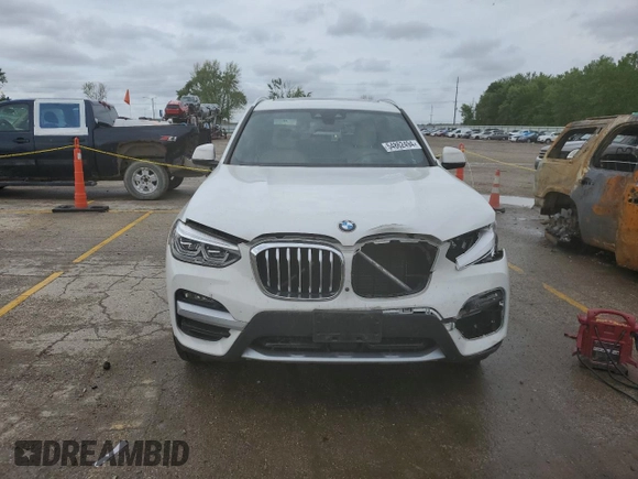 2021 BMW X3 xDrive30i with VIN 5UXTY5C09M9F31750, listed as a Copart auction lot 54862494 with 39,511 mi miles and Salvage Title. Bid and sale history available at DreamBid. Image 5.