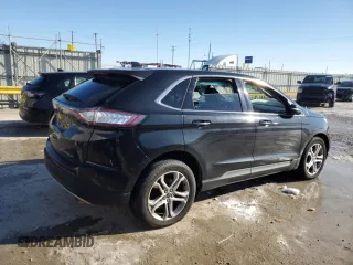 2015 Ford Edge Titanium with VIN 2FMTK4K83FBB39298, listed as a Copart auction lot 88142125 with 142,332 mi miles and Salvage Title. Bid and sale history available at carsss.com. Image 3.