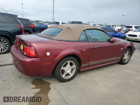 2004 Ford Mustang Deluxe with VIN 1FAFP44484F115156, listed as a Copart auction lot 75246024 with 0 mi miles and Non Repairable. Bid and sale history available at carsss.com. Image 3.