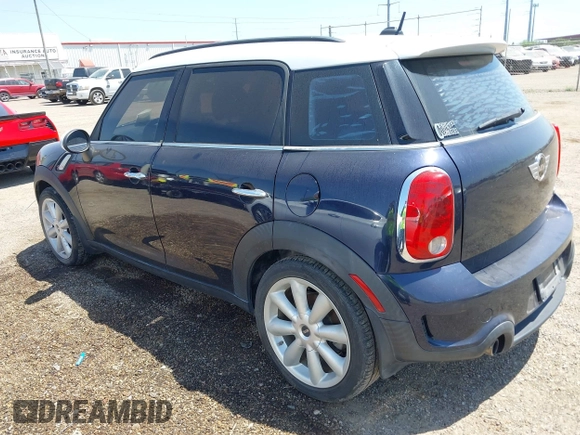 2012 MINI Countryman S with VIN WMWZC3C55CWL82709, listed as a IAAI auction lot 42002966 with 120,611 mi miles and . Bid and sale history available at DreamBid. Image 3.