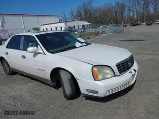 2005 Cadillac DeVille DHS with VIN 1G6KE57Y05U255088, listed as a IAAI auction lot 41714372 with 1 mi miles. Bid and sale history available at carsss.com. Image 1.