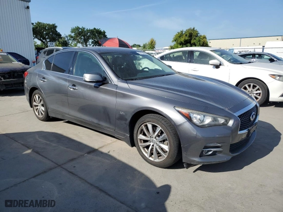 2017 Infiniti Q50 2.0t with VIN JN1CV7AP7HM641561, listed as a Copart auction lot 53192645 with 179,317 mi miles and Clean Title. Bid and sale history available at carsss.com. Image 4.