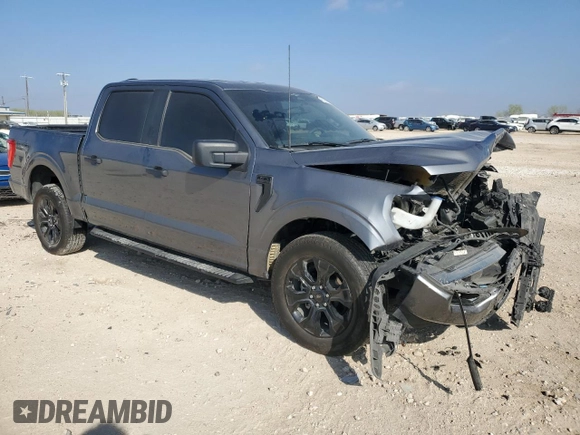 2023 Ford F-150 XL with VIN 1FTEW1EP6PFD18146, listed as a Copart auction lot 49029085 with 35,458 mi miles and Salvage Title. Bid and sale history available at carsss.com. Image 4.
