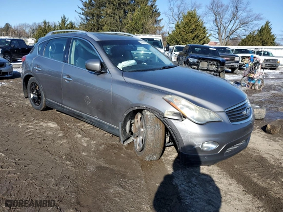 2008 Infiniti EX35 Journey with VIN JNKAJ09E08M303492, listed as a Copart auction lot 88607895 with 89,000 mi miles and Salvage Title. Bid and sale history available at carsss.com. Image 4.